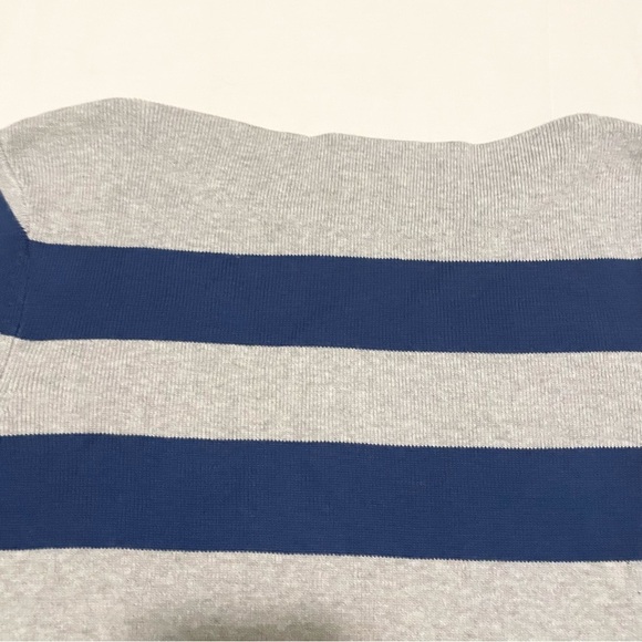 Tommy Hilfiger Womens Grey Striped Cotton Jumper Size Medium - Picture 11 of 16